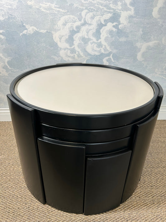 Set of 4 Lounge Tables Model 780 by GIANFRANCO FRATTINI for CASSINA, Italy, 1970s