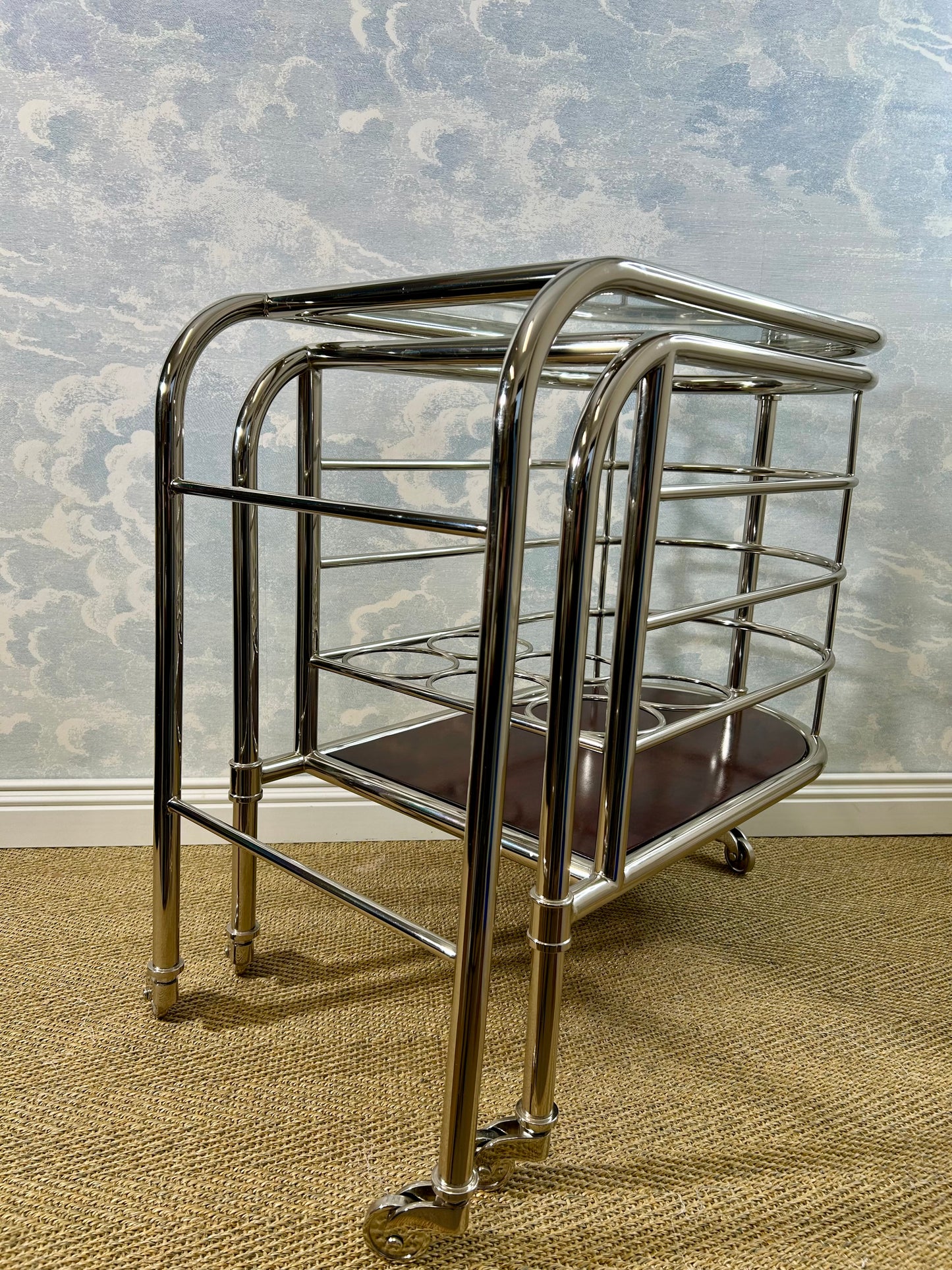 Ralph Lauren Home "Modern Metropolis" Bar Trolley, USA, 1990's