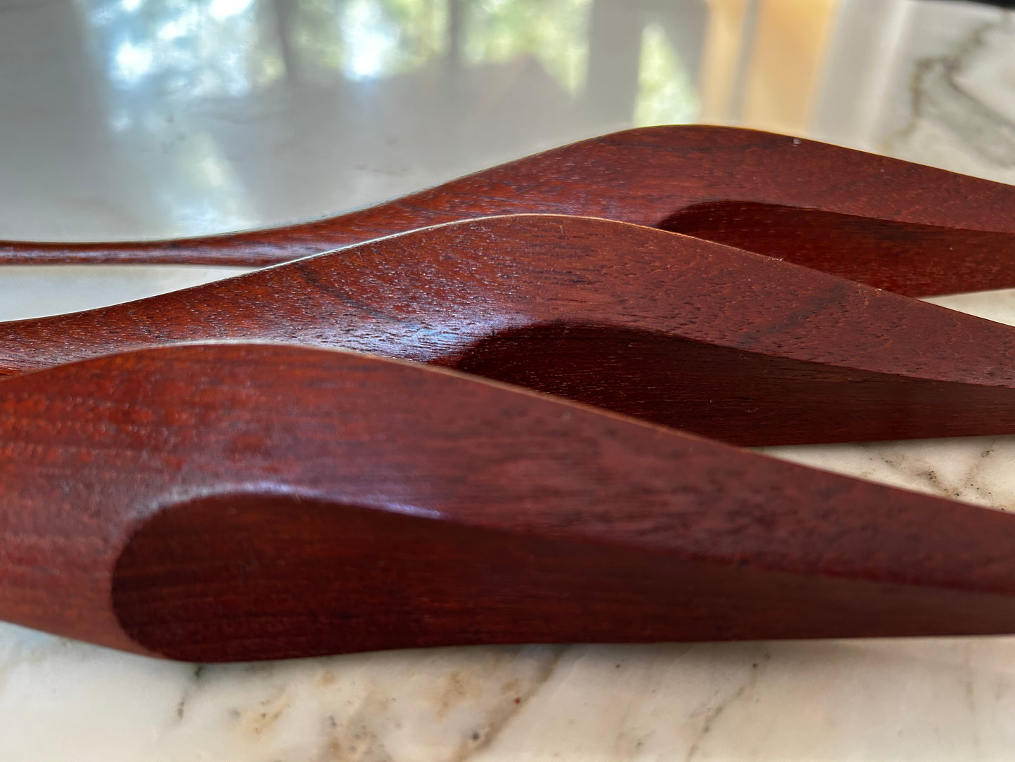 Set of 3 Teak Wall Mounted Cranes, Scandinavian Modern, Denmark, 1960's
