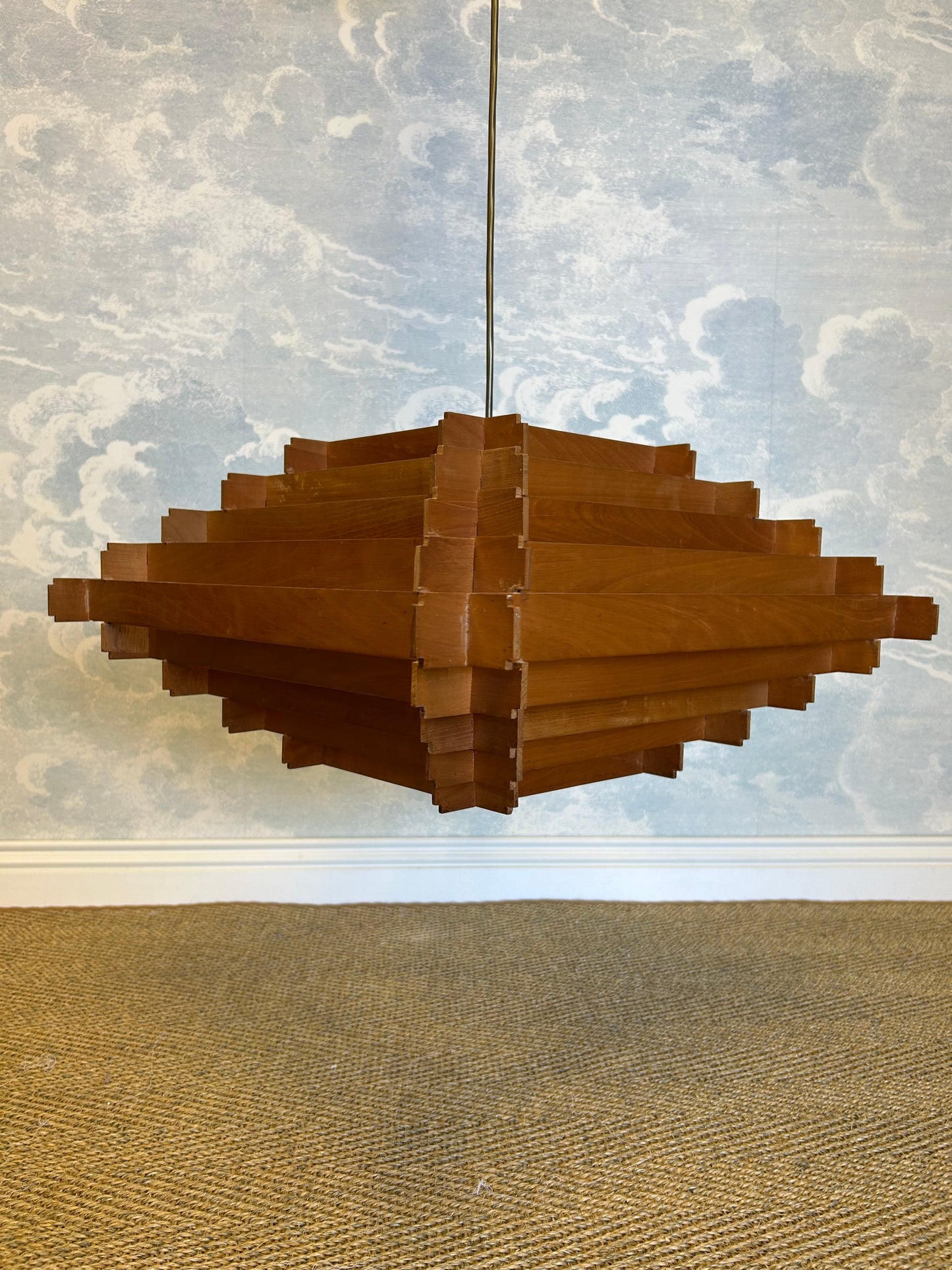 Tiered Scandinavian Modern Pendant Light attr. to  Hans-Agne Jakobsson, Sweden, 1960s