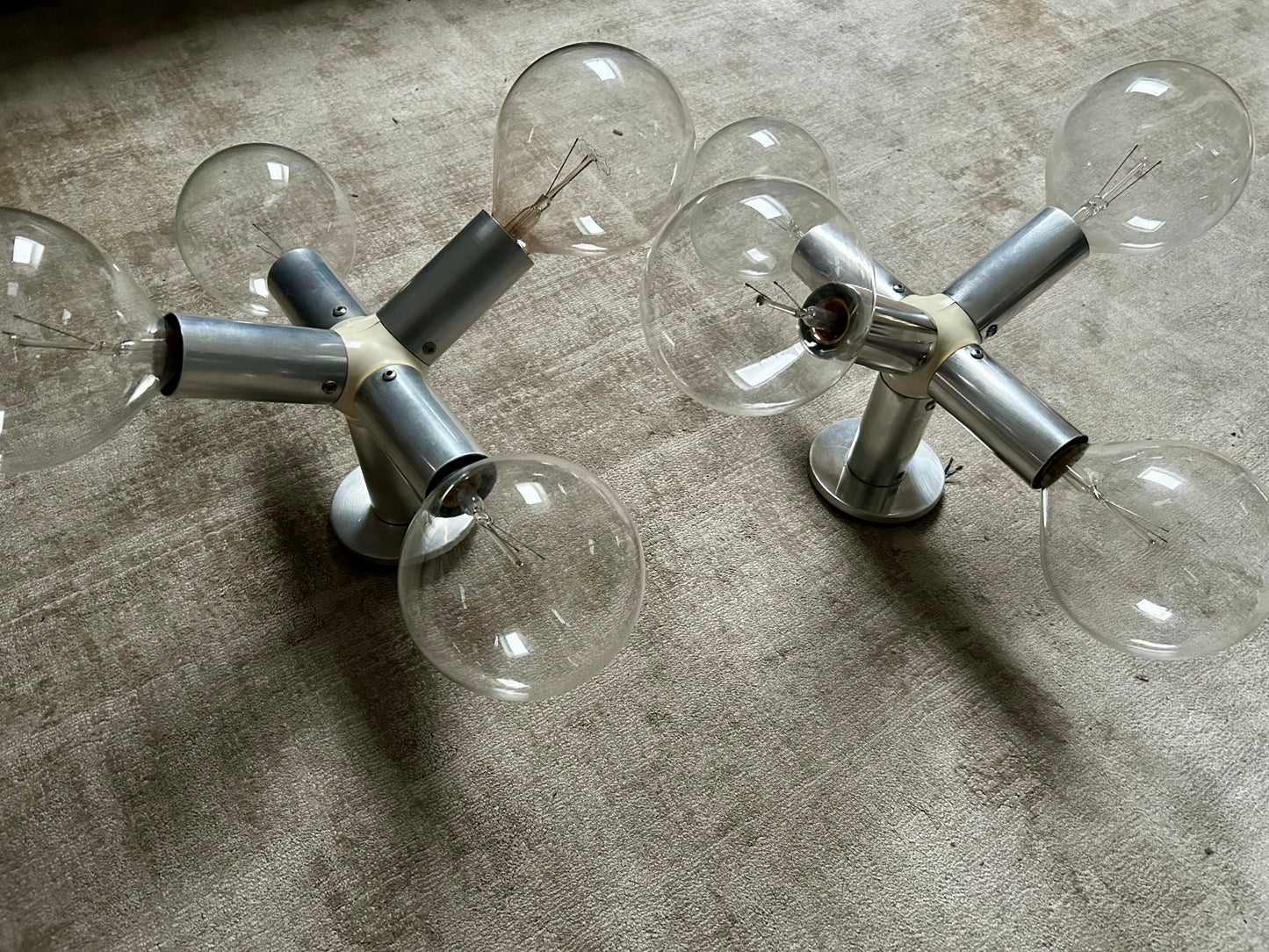 Pair of Wall Lights by Trix & Robert Haussmann for Swiss Lamps Int., Switzerland, 1960's