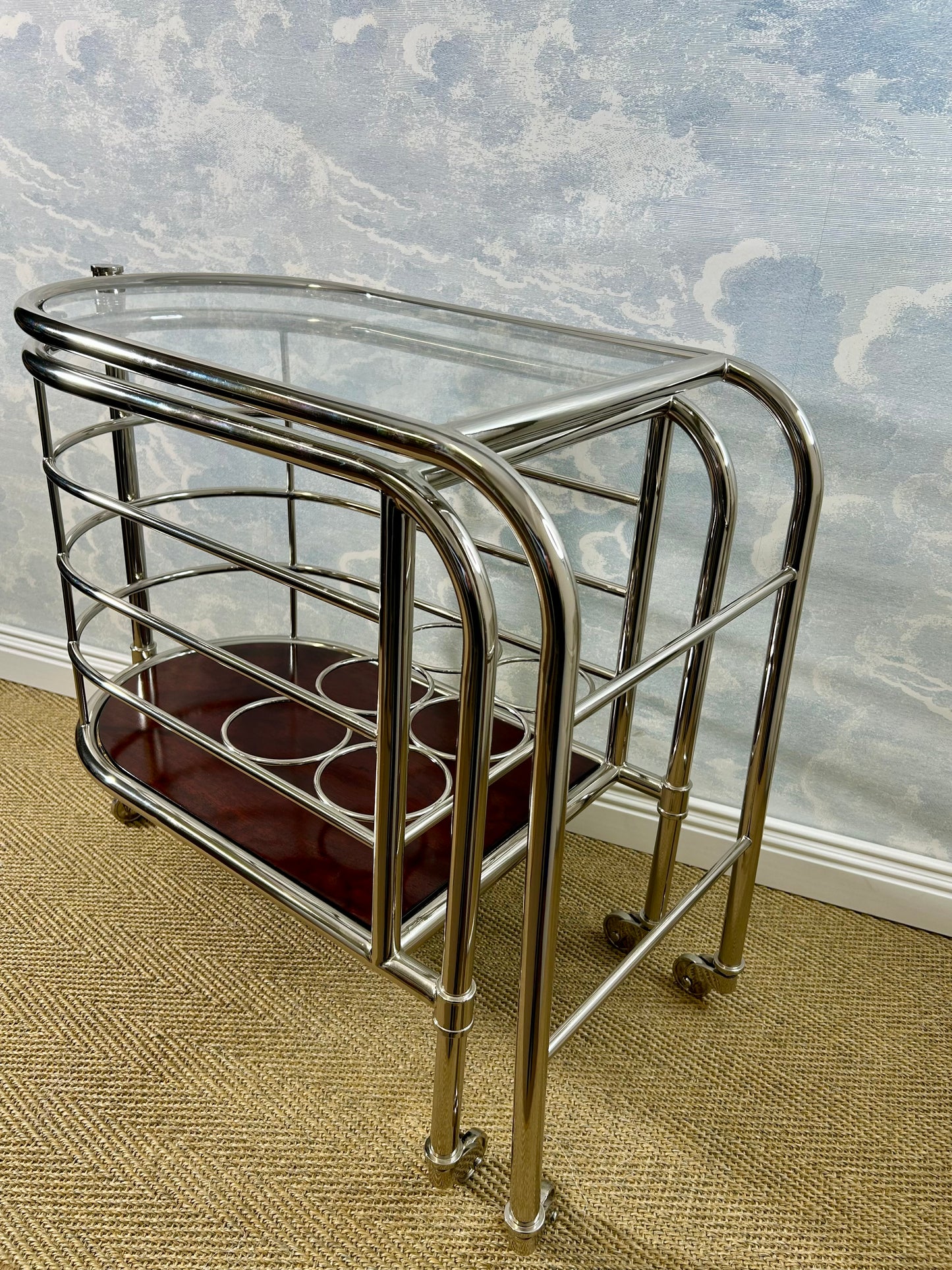 Ralph Lauren Home "Modern Metropolis" Bar Trolley, USA, 1990's
