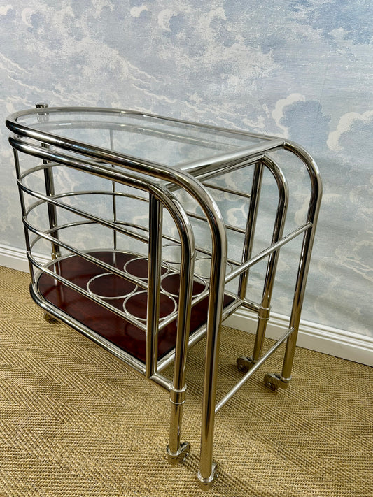 Ralph Lauren Home "Modern Metropolis" Bar Trolley, USA, 1990's