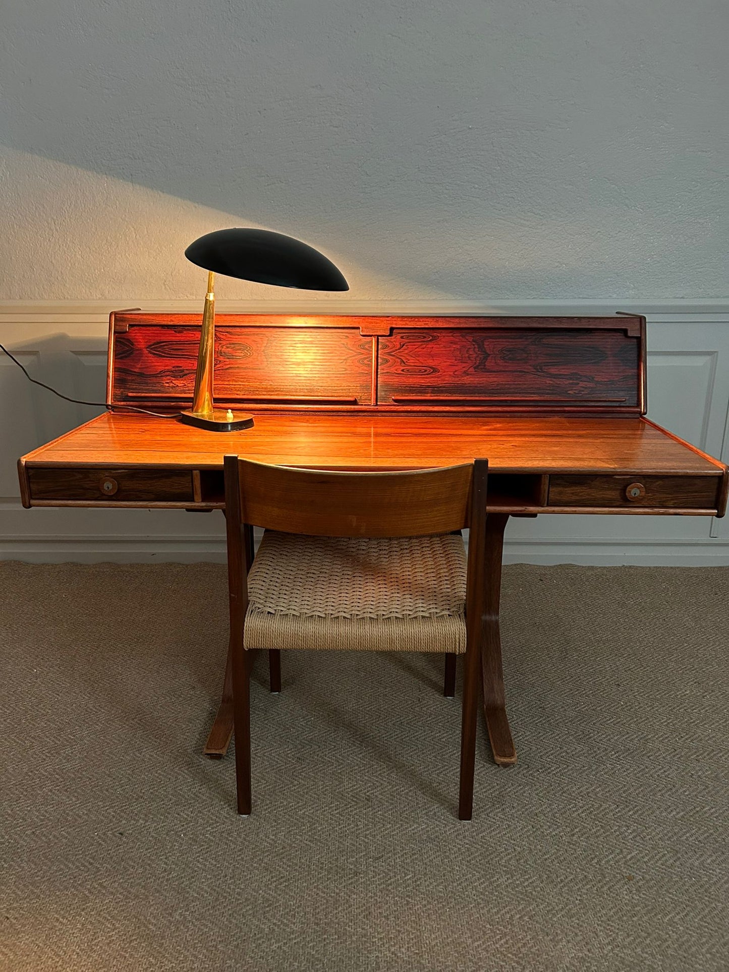 Bureau Desk 530 by Gianfranco Frattini for BERNINI, Italy, 1950's