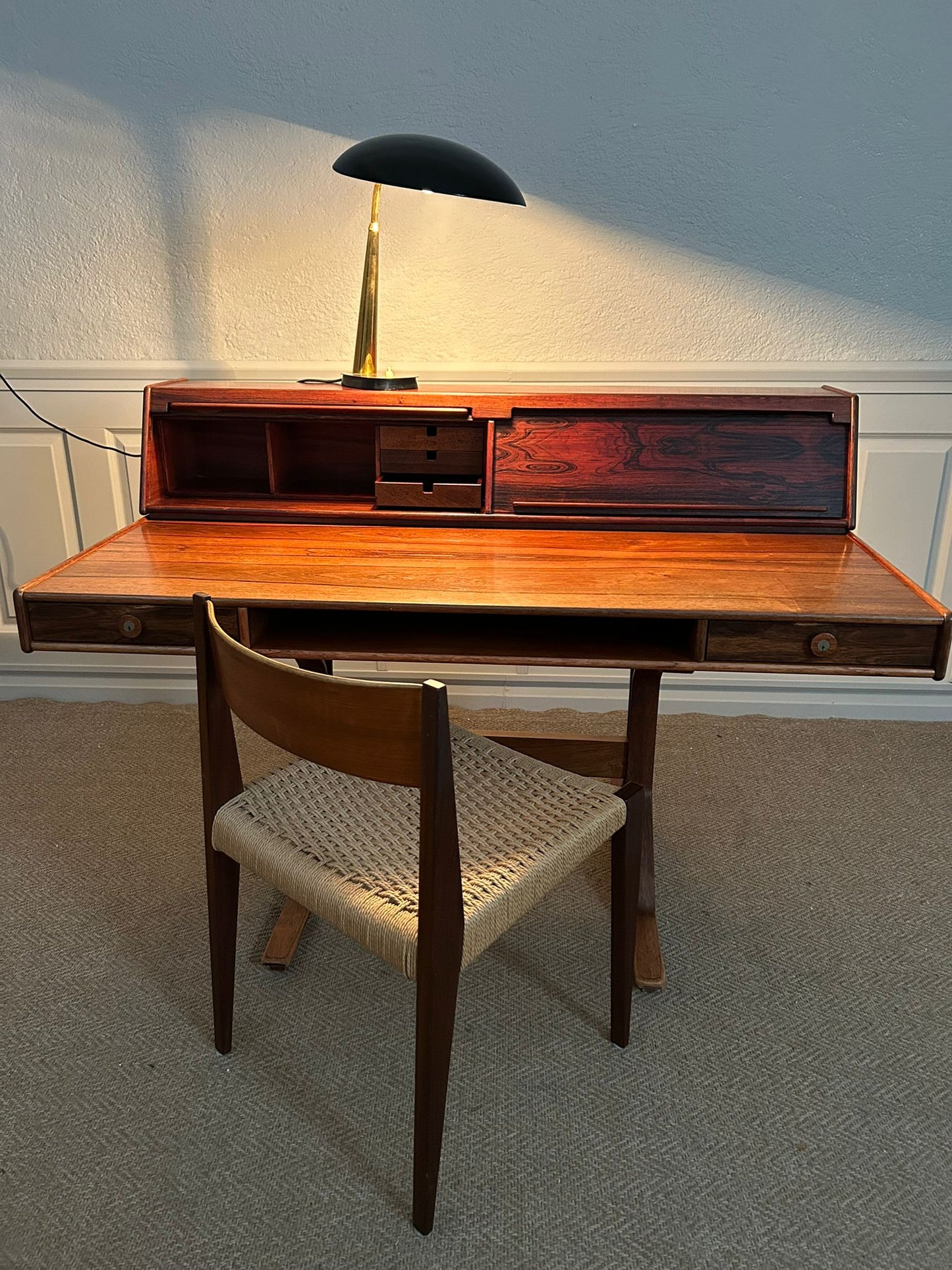 Bureau Desk 530 by Gianfranco Frattini for BERNINI, Italy, 1950's