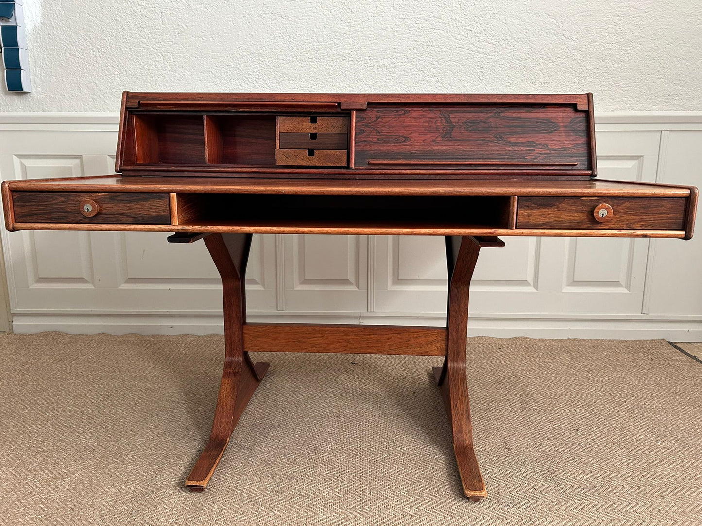 Bureau Desk 530 by Gianfranco Frattini for BERNINI, Italy, 1950's